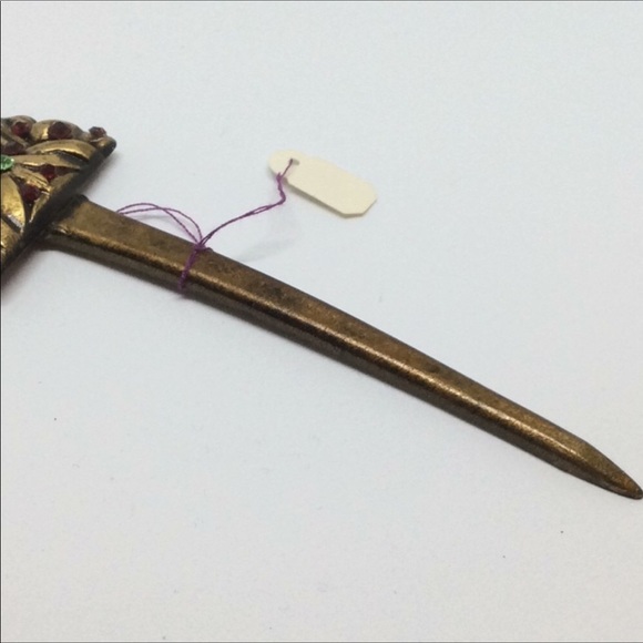 Vintage Boho Jeweled Romantic Hair Pin - Picture 2 of 8